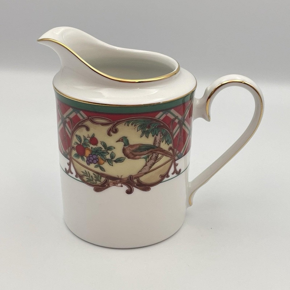 Vintage 1990s Noritake Royal Hunt Creamer Fine China‎ Gold Trim Sri Lanka
